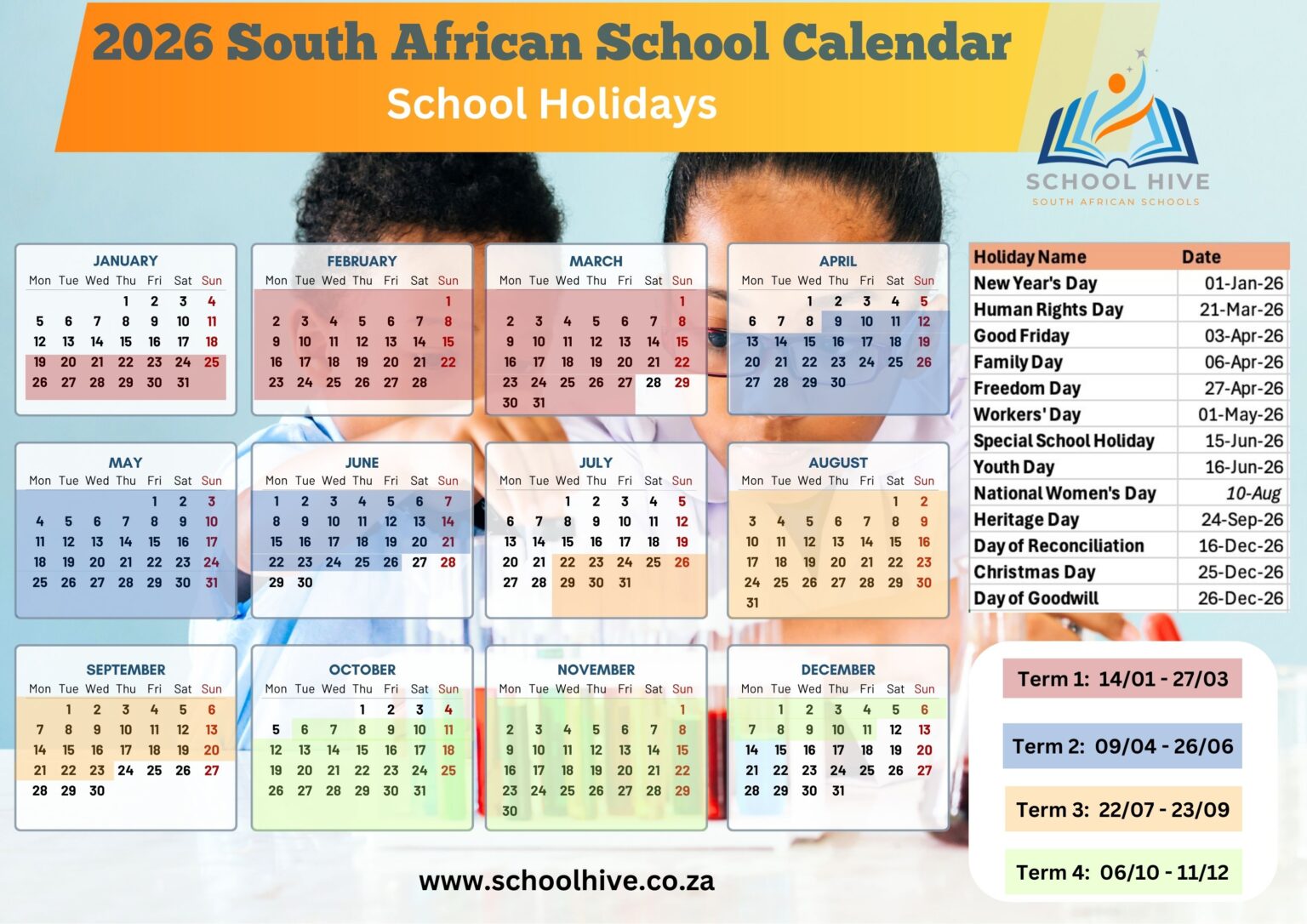 2026 South African School Calendar 2026 South African School Calendar