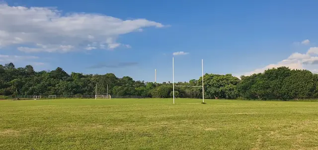Hoërskool Langenhoven rugby field on a clear day