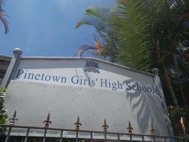 Pinetown Girls' High School sign in Pinetown
