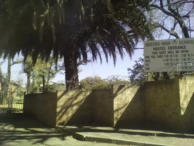 Queens High School hostel entrance