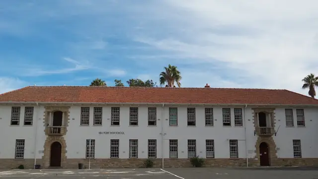 Sea Point High School historic main building in Sea Point, Cape Town