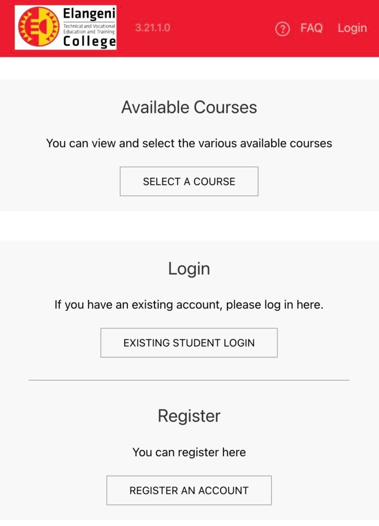 Elangeni College Online Application