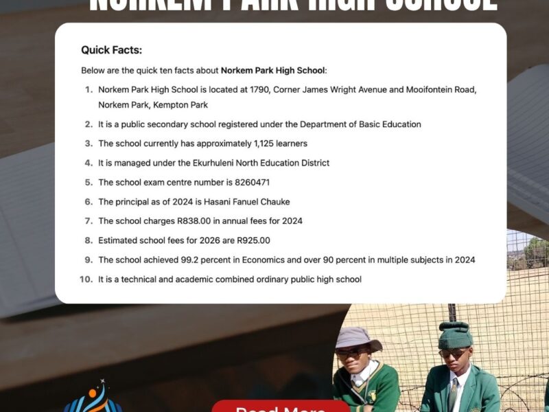 Norkem Park High School Kempton Park Admissions | Contact Details