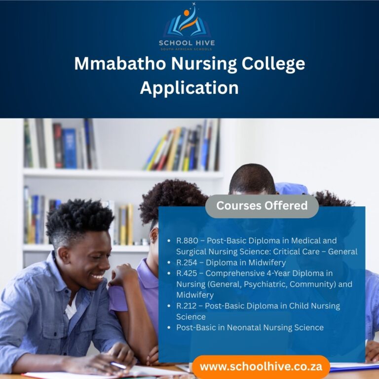 Mmabatho Nursing College Application