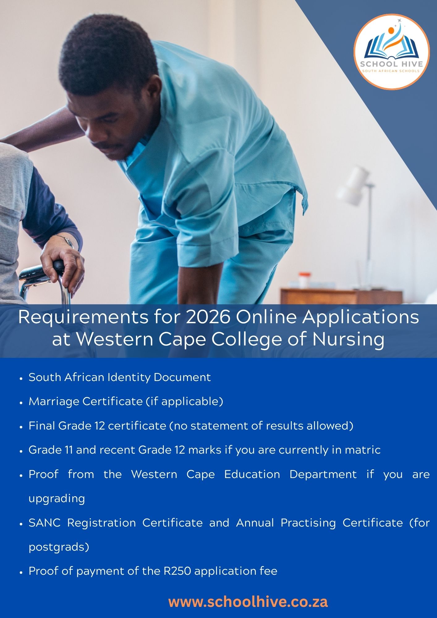 Requirements for 2026 Online Applications at Western Cape College of Nursing