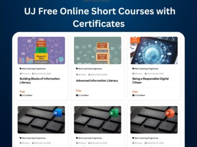 UJ Free Online Short Courses with Certificates