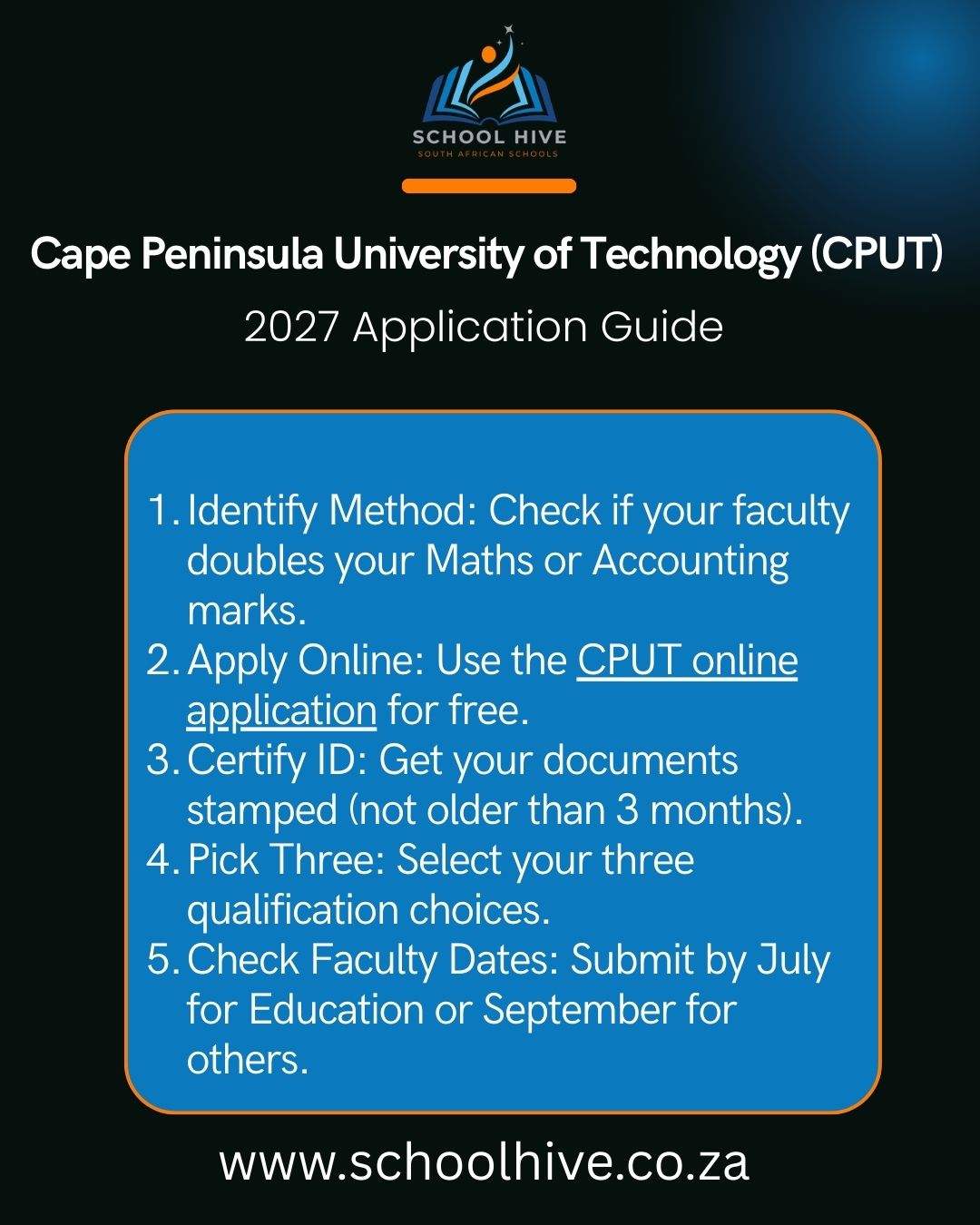 Cape Peninsula University of Technology (CPUT) 2027 Application Guide