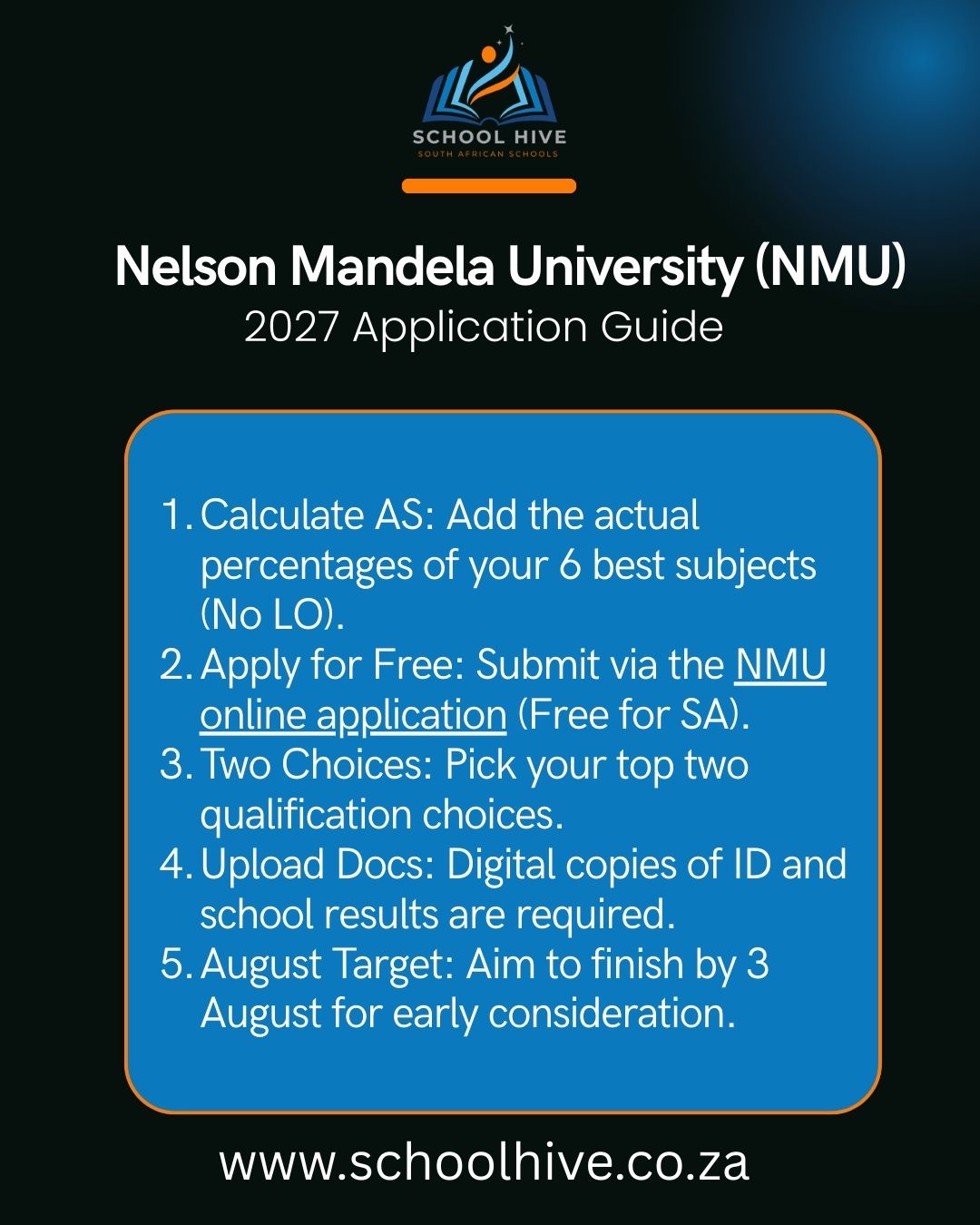 Nelson Mandela University (NMU) 2027 Application Guide