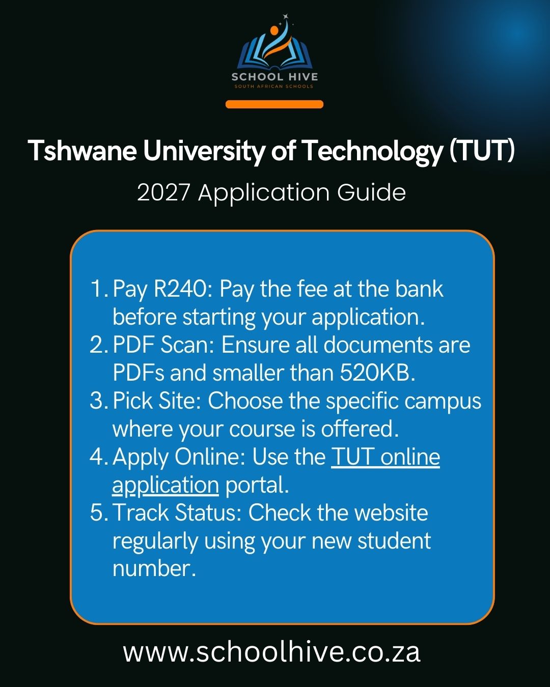 Tshwane University of Technology (TUT) 2027 Application Guide