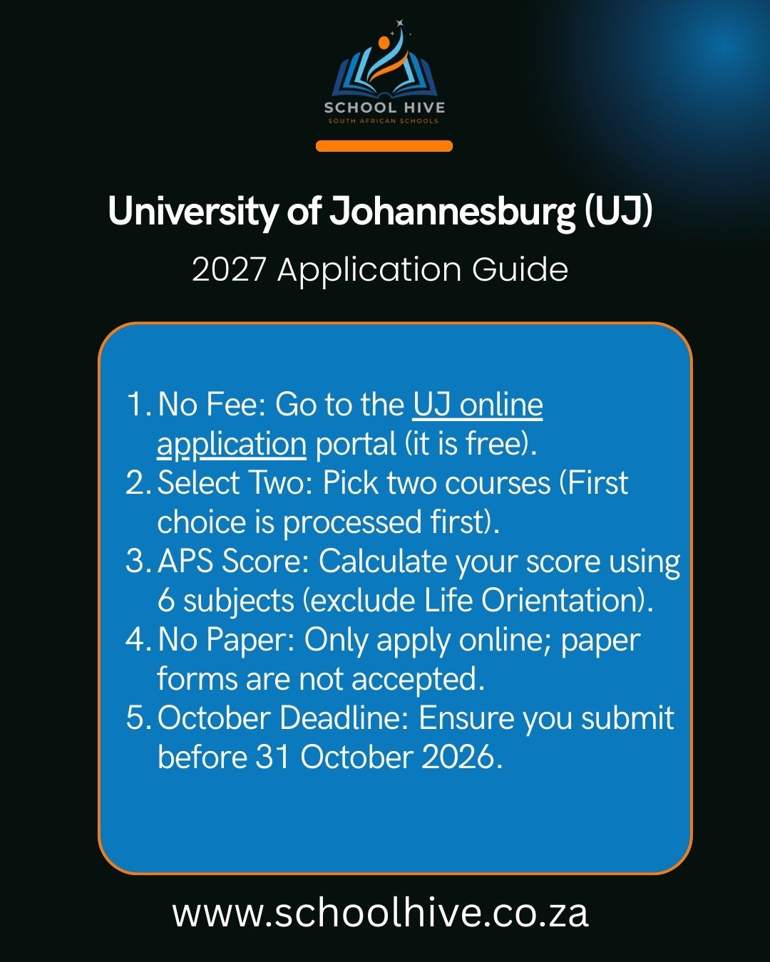 University of Johannesburg (UJ) 2027 Application Guide